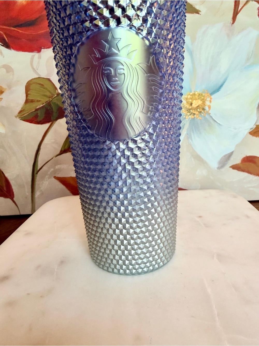 Starbucks Holiday 2023 Icicle Blue & Silver Tumbler w/an Ombre Gradient Design - Picture 5 of 12